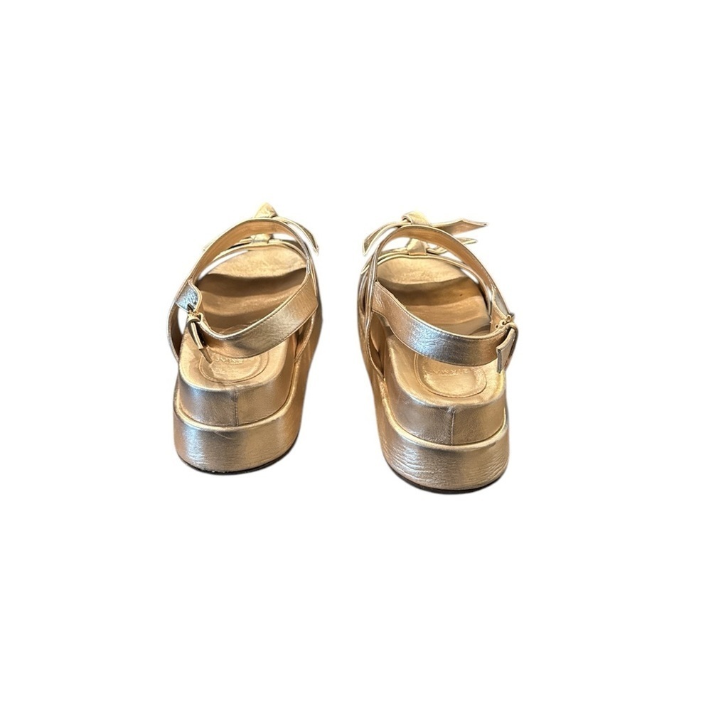 Alexandre Birman Gold Platform Sandals - Picture 4 of 7